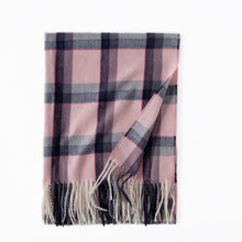 Load image into Gallery viewer, Women's Scarf Winter 2023 New Artificial Cashmere Scarf Color-Contrast Check Printed Shawl Fringe Bib