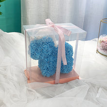 Load image into Gallery viewer, Valentine's Day Christmas Gift Mini Preserved Fresh Flower Unicorn Small Rose Bear Girls' Gifts Rose Bear