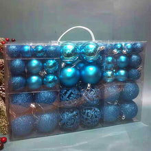 Load image into Gallery viewer, 3-6cm Set of 100 PVC Boxed Bright Matting Agent Balls Hollow out Christmas Tree Decorations Colorful Ball