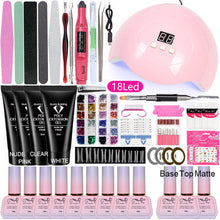 Load image into Gallery viewer, Gel Polish Set Nail kit Beginner Manicure Set Full Set Beginner 15ml UV Polish European and American Manicure Set