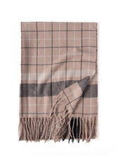 Load image into Gallery viewer, 2023 New Autumn and Winter Plaid Scarf Cashmere-like Tassel Scarf Women's Thick Warm Scarf
