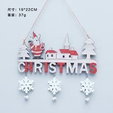 Load image into Gallery viewer, Christmas Decorations Creative Christmas Pendant Home Restaurant Christmas Wooden Crafts Door Hanging