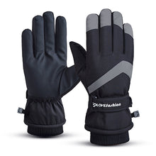 Load image into Gallery viewer, Fleece-Lined Thickened Cotton Warm Male Student Cycling Mountaineering Waterproof Cold-Proof Windproof Gloves