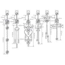 Load image into Gallery viewer, Zircon Tassel Belly Ring Navel Stud Piercing Jewelry
