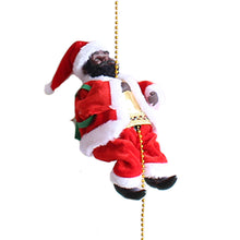 Load image into Gallery viewer, Santa Claus Music Electric Doll Rope Climbing Christmas Gift Gift Christmas Decorations