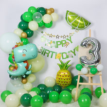 Load image into Gallery viewer, Christmas Forest Series Birthday Decoration Balloon Set Dinosaur Theme Full-Year Birthday Arrangement Balloon