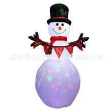Load image into Gallery viewer, Christmas Inflatable Model Luminous Inflatable Tree Elderly Snowman Inflatable Model Courtyard Holiday Decoration Decoration Props