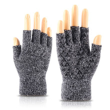 Load image into Gallery viewer, Winter Knitting Wool Leakage Finger Gloves Fleece Lined Padded Warm Keeping Cold-Proof Household