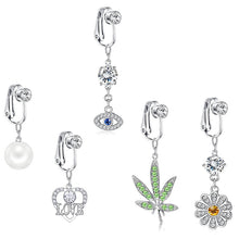 Load image into Gallery viewer, Piercing-Free Fake Belly Ring Ornament Earrings Ear Clip