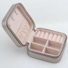 Load image into Gallery viewer, Jewelry Storage Box Earring Portable Cosmetic Bag Multi-Partition Holders Case