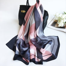 Load image into Gallery viewer, Spring and Summer New Silk Scarf Gift Silk Imitation Silk Women's Printed Imitation Mulberry Silk Beach Towel Shawl Scarf