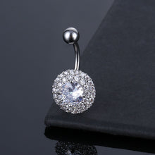 Load image into Gallery viewer, Piercing Jewelry New Pattern Shape Belly Ring Navel Stud Full Inlaid Stone