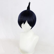 Load image into Gallery viewer, Chainsaw Man Cos Wig Chain Saw Man Early Sichuan Autumn Anime Character Cosplay Early Sichuan Maxi Blue and Black Wig
