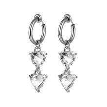 Load image into Gallery viewer, New Belly Ring Navel Stud Elastic Earrings Hanging Heart-Shaped Glass Zirconium