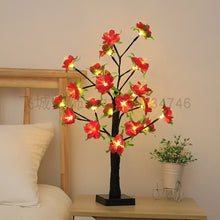 Load image into Gallery viewer, LED Artificial Tree Lights Colored Lights Christmas Festival Room Bedside Decorative Table Lamp Silver Birch Small Night Lamp