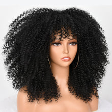 Load image into Gallery viewer, Wig Female African Small Curly Headgear with Bangs Chemical Fiber Wig Multi-Color Optional Xuchang Wig