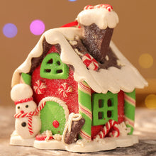 Load image into Gallery viewer, Christmas Decorations Polymer Clay Luminous Christmas House Creative Christmas LED Luminous Christmas House Christmas Decoration Pendant