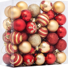Load image into Gallery viewer, 4cm 50 PCs Christmas Hanging Christmas Ball Hand Painted Electroplating Ball Home Decoration Pendant
