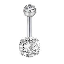 Load image into Gallery viewer, Stainless Steel Body Piercing Jewelry Zircon Belly Nail Belly Ring Navel Jewelry