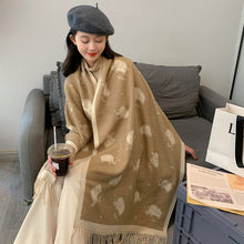 Load image into Gallery viewer, 2023 Winter New Artificial Cashmere Scarf F Letter All-Matching Long Tassel Shawl Fashion Thickened Scarf