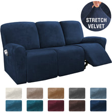 Load image into Gallery viewer, Stretch 1-2-3 Seater All-inclusive Elastic Recliner Sofas Cover Non-slip Convertible Reclining Relax Armchair Sofa Cover