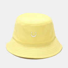 Load image into Gallery viewer, Smiling Face Embroidery Sun-Proof Bucket Hats Male and Female Students Cute Sunhat Outdoor Alpine Cap