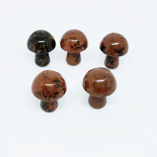 Load image into Gallery viewer, 5PCs Natural Crystal Agate Mushroom 2cm Mini Small Mushroom Crystal Crafts Micro Landscape Ornaments Decorations