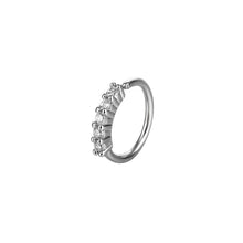 Load image into Gallery viewer, Inlaid Zircon Nose Ring Human Body Puncture Nose Ring 10-Piece Suit