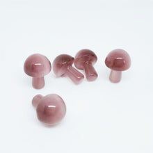 Load image into Gallery viewer, 5PCs Natural Crystal Agate Mushroom 2cm Mini Small Mushroom Crystal Crafts Micro Landscape Ornaments Decorations