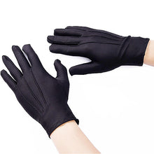 Load image into Gallery viewer, Men's and Women's Spandex Jewelry Gloves Elastic Tight Black and White Dance Performance Etiquette Command MC Gloves
