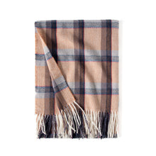 Load image into Gallery viewer, Women's Scarf Winter 2023 New Artificial Cashmere Scarf Color-Contrast Check Printed Shawl Fringe Bib