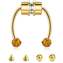 Load image into Gallery viewer, Stainless Steel Magnet Fake Nose Ring Style Supply Magnetic Nasal Splint
