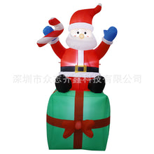 Load image into Gallery viewer, Christmas Inflatable Model Luminous Inflatable Tree Elderly Snowman Inflatable Model Courtyard Holiday Decoration Decoration Props