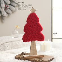 Load image into Gallery viewer, Christmas Gift Decoration Wooden Wool Felt Cute Santa Claus Christmas Tree Desktop Decoration Kids Gift