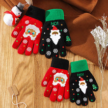 Load image into Gallery viewer, Five Finger Touch Screen Knitting Game Warm Thickened Cartoon Riding Knitting Wool Gloves
