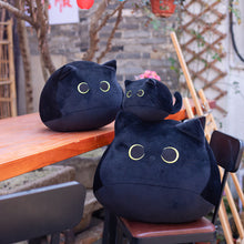 Load image into Gallery viewer, Black Cat Pillow Plush Doll Cute Cat Logo Doll