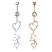 Load image into Gallery viewer, New Zircon Navel Stud Belly Ring Piercing Jewelry