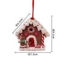 Load image into Gallery viewer, Christmas Decorations Polymer Clay Luminous House Creative Christmas LED Luminous House Christmas Decoration Pendant