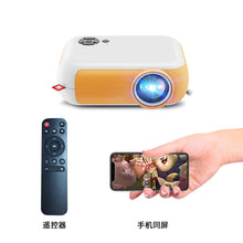 Load image into Gallery viewer, Factory A10 Mini Projector Home Portable Outdoor Same Screen with Mobile Phone Projector HD 1080P Wholesale