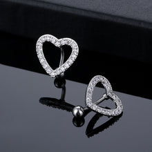 Load image into Gallery viewer, Fashion New Belly Ring Navel Buckle Navel Stud Heart-Shaped Full Inlaid Stone