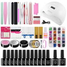 Load image into Gallery viewer, Gel Polish Set Nail kit Manicure Implement Salon Opening Nail Making Nail Polish Led Nail Lamp