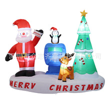 Load image into Gallery viewer, Christmas Inflatable Model Luminous Inflatable Tree Elderly Snowman Inflatable Model Courtyard Holiday Decoration Decoration Props