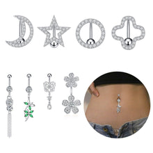 Load image into Gallery viewer, Exquisite Zircon Navel Ring Navel Stud Piercing Jewelry
