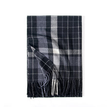 Load image into Gallery viewer, 2023 New Autumn and Winter Plaid Scarf Cashmere-like Tassel Scarf Women's Thick Warm Scarf