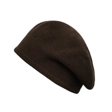 Load image into Gallery viewer, Hat Female Autumn and Winter 22 New Knitted Wool Cap Warm Pile Heap Cap Winter Cashmere Toque British Beret