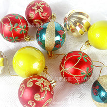 Load image into Gallery viewer, Christmas Decoration Supplies 6cm Special-Shaped Electroplating Plastic Ball Painted Christmas Ball Set Ball Pendant