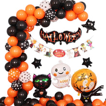 Load image into Gallery viewer, Balloon Set Cartoon Ghost Tree Balloon Arch Ghost Festival Carnival Party Layout