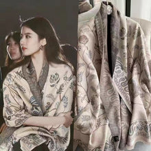 Load image into Gallery viewer, Women's Scarf Shawl Outer Match Winter Office Nap Blanket Cheongsam Blanket Cashmere-like Tassel Warm Scarf