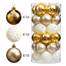 Load image into Gallery viewer, Christmas Decoration Supplies 6cm Special-Shaped Electroplating Plastic Ball Painted Christmas Ball Set Ball Pendant