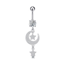 Load image into Gallery viewer, New Zircon Navel Ring Navel Stud Piercing Jewelry